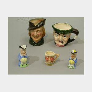 Five English Ceramic Toby Jugs
