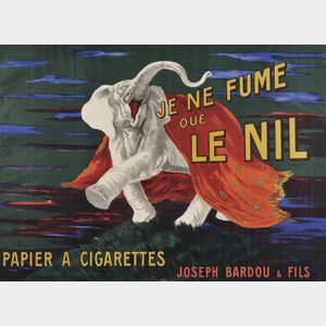 Leonetto Cappiello (French, 1875-1942) Je ne fume que le nil