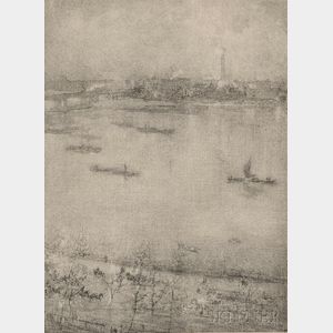 James Abbott McNeill Whistler (American, 1834-1903) The Thames