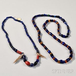 Two Strands of Large Trade Beads