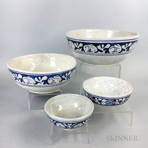 Four Dedham Pottery Bowls