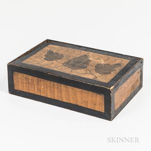 Small Grapevine-decorated Pine Box