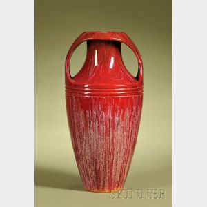 Zsolnay Flambe Glazed Two-handled Vase