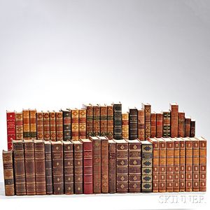 Decorative Bindings, Finely Leather-bound Sets and Singles, Fifty Volumes.