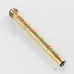 Europa 18kt Gold-filled Overlay Safety Pen