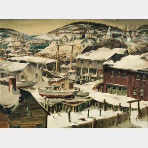 Henry Martin Gasser (American, 1909-1981) Winter Bay Vista