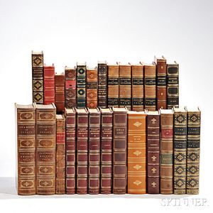 Decorative Bindings, Finely Leather-bound Sets and Singles, Twenty-six Volumes.