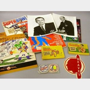 Group of Assorted Sports Collectibles