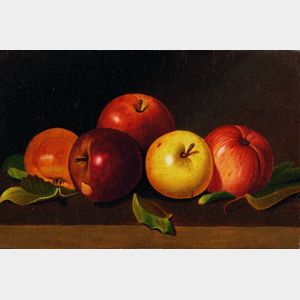 American School, 19th/20th Century Still Life with Apples