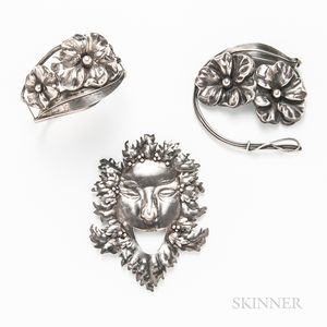 Three Pieces of Sterling Silver Jewelry