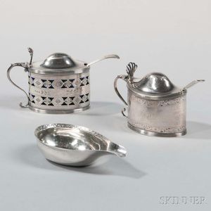 Three George III Sterling Silver Items