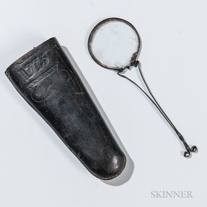 Magnifying Glass and Leather Case