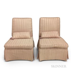 Two Dunbar Slipper Chairs