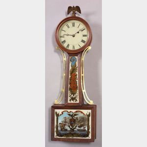Mahogany Banjo Timepiece