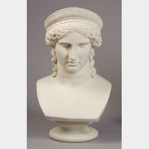 Large Copeland Parian Bust of Juno