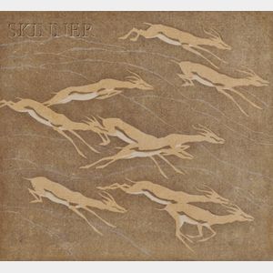 Norbertine Bresslern-Roth (Austrian, 1891-1978) Leaping Antelope.