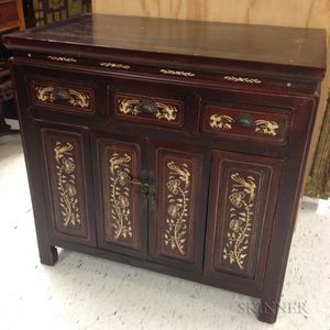 Inlaid Cabinet with Three Drawers