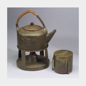 Kayser Arts and Crafts Tea Kettle and Canister