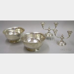 Four Pieces of Gorham Sterling Silver Tableware