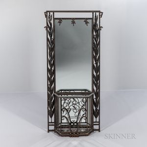 Art Deco Wrought-iron Hall Stand
