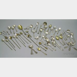 Approximately Sixty-one Pieces of Assorted Sterling Silver Flatware