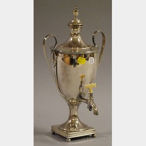 Georgian-style Silver-Plated Hot Water Urn