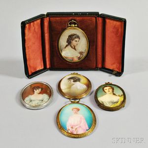 Five Portrait Miniatures of Women