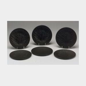 Six Black Alga Plates