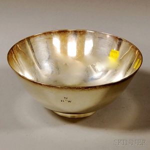Tiffany & Co. Sterling Silver Footed Colonial Reproduction Center Bowl