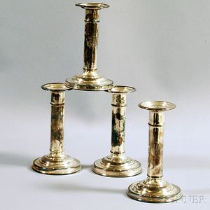 Set of Four Watson Sterling Silver Candlesticks