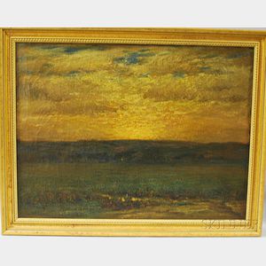 William Otis Swett, Jr. (American, 1859-1938) Sunset Landscape.