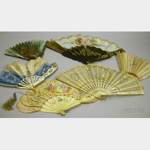 Six 18th and 19th Century Lady's Hand Fans