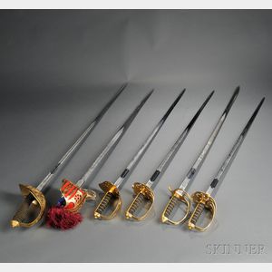 Six Wilkinson British Commemorative Swords