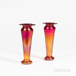 Two Imperial Art Glass Vases