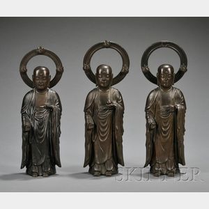 Three Bronze Monks