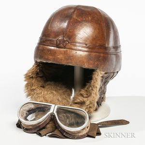 Imperial Japanese Winter Tanker Helmet and Goggles