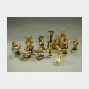 Eleven Assorted Hummel Ceramic Figures.