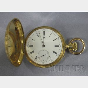 18kt Gold Hunting Case Pocket Watch, Breguet