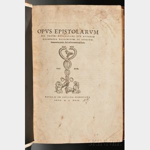 Erasmus Desiderius (1466-1536) Opus Epistolarum