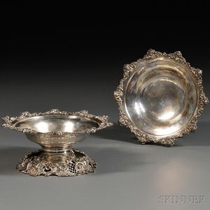 Pair of Redlich Sterling Silver Compotes
