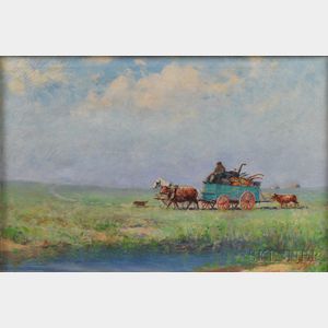Fred Pye (American, 1882-1964) The Wagon