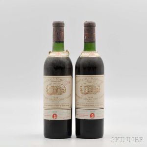 Chateau Margaux 1970, 2 bottles