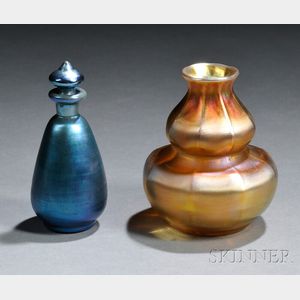 Tiffany Vase and a Steuben Perfume