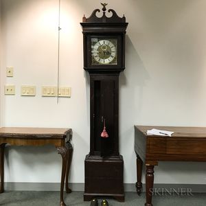 Edward Bird Inlaid Oak Longcase Clock
