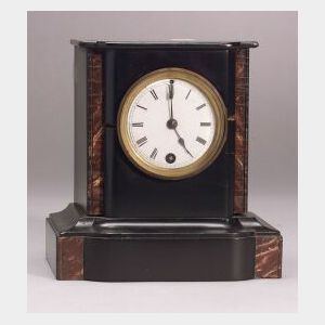 American Gothic Revival Ebonized Mantel Timepiece