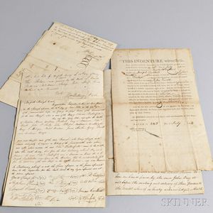 Documents and Indentures, 1790s-1830s.