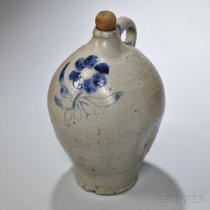 Cobalt-decorated Stoneware Jug