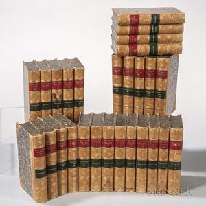Decorative Bindings, Sets, Washington Irving's Works in Twenty-seven Volumes, Sunnyside Edition.