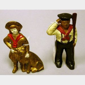 Two Cast Iron Figural Still Banks