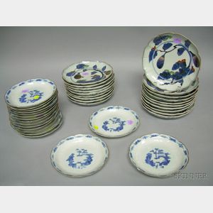 Two Sets of Chinese Export Porcelain Plates